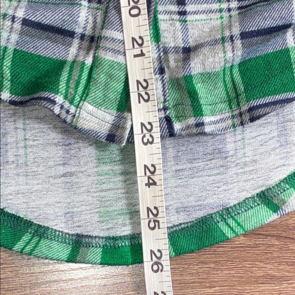EUC Medium Unbranded Baylor University Green and Blue Plaid Button-Up Shirt - Picture 8 of 10
